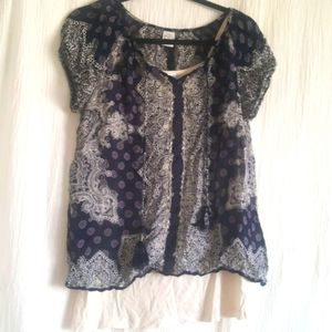 Bila Summer Blouse with cotton tank
